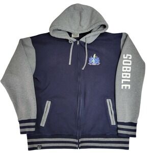 Pokemon Center Sobble Zip Up Hoodie Jacket Blue Grey Mens 2XL